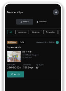 stylework fixed membership app