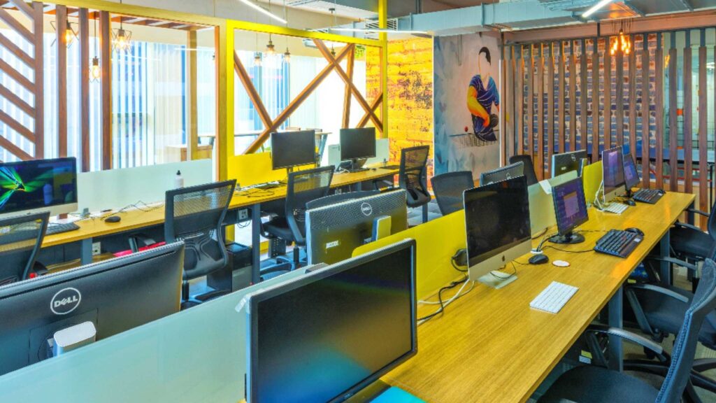 IndiQube Golf view, Kodihalli Bangalore - Unconventional workspaces